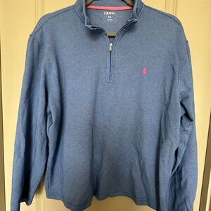 Izod Quarterzip, XXL, Male, Baby Blue